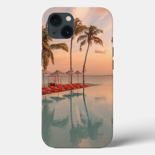 Tropical Beaches | Maldives Tropical Beach & Pool Case-Mate iPhone Case (Achterkant)
