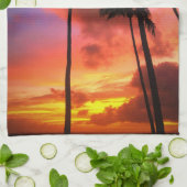 Tropical Beaches Maui Hawaii Islands Theedoek (Gevouwen)