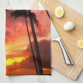 Tropical Beaches Maui Hawaii Islands Theedoek (Quarter Fold)