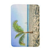 Tropical Beaches Sailboat, Palm Tree, Aruba Badmat (Voorkant Verticaal)