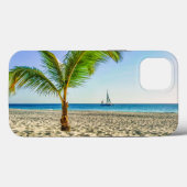 Tropical Beaches | Sailboat, Palm Tree, Aruba Case-Mate iPhone Case (Achterkant (horizontaal))
