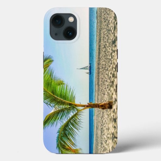Tropical Beaches | Sailboat, Palm Tree, Aruba Case-Mate iPhone Case (Achterkant)