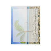 Tropical Beaches Sailboat, Palm Tree, Aruba Notitieblok (Gedraaid)