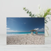 Tropical Beaches Sandy Beach, Anguilla Bedankkaart (Staand voorkant)