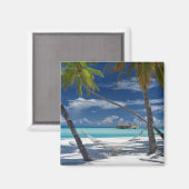 Tropical Beaches Sandy Beach, Maldives Magneet (Voorkant / Achterkant)