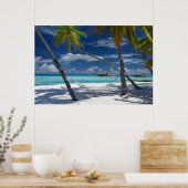Tropical Beaches Sandy Beach, Maldives Poster (Keuken)