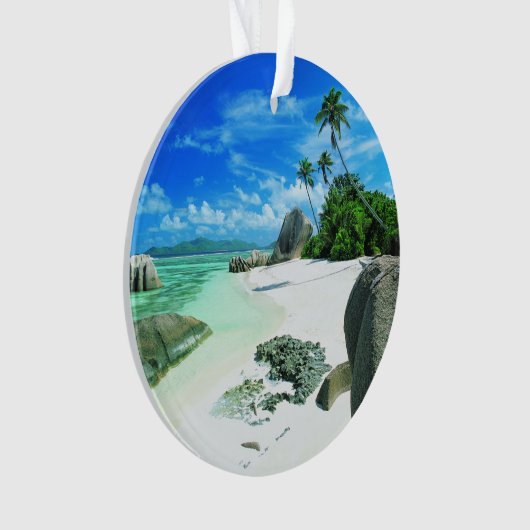 Tropical Beaches | The Digue Island Ornament (voorkant)