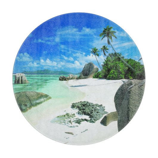 Tropical Beaches | The Digue Island Snijplank (Voorkant)