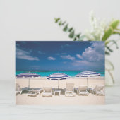 Tropical Beaches | Tropical Beach Anguilla Bedankkaart (Staand voorkant)