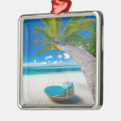 Tropical Beaches Tropical Landscape Beach Swing Metalen Ornament (Links)