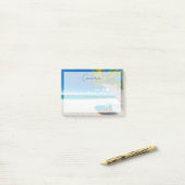 Tropical Beaches Tropical Landscape Beach Swing Post-it® Notes (Op bureau)
