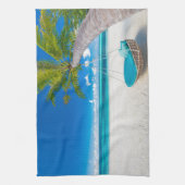 Tropical Beaches Tropical Landscape Beach Swing Theedoek (Verticaal)