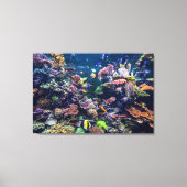 Tropical Beaches | Underwater Coral Reef Canvas Afdruk (Voorkant)
