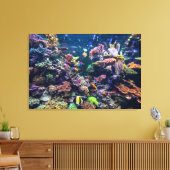 Tropical Beaches | Underwater Coral Reef Canvas Afdruk (Insitu (Woonkamer))