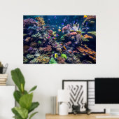 Tropical Beaches | Underwater Coral Reef Poster (Thuiskantoor)