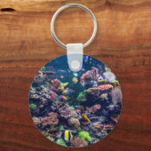 Tropical Beaches | Underwater Coral Reef Sleutelhanger (Voorkant)