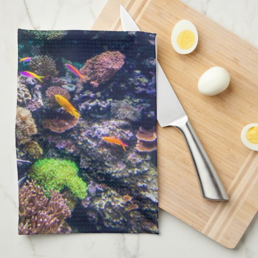 Tropical Beaches | Underwater Coral Reef Theedoek (Quarter Fold)