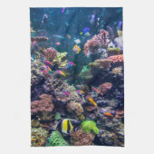Tropical Beaches | Underwater Coral Reef Theedoek (Verticaal)