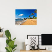 Tropical Beaches | Wailea, Maui, Hawaii Poster (Thuiskantoor)