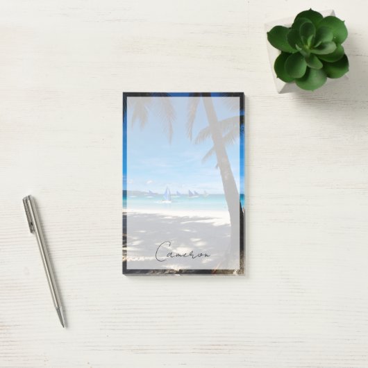 Tropical Beaches White Beach Boracay Philippines Post-it® Notes (Kantoor)