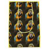 Tropical Bird Custom Gift Bag Medium Cadeauzakje (Achterkant)