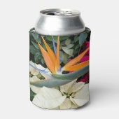 Tropical Bird of Paradise Plant en Poinsettias Blikjeskoeler (Blikje Voorkant)