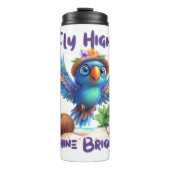 Tropical Bird Thermal Tumbler Thermosbeker (Voorkant)