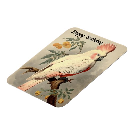 Tropical Bird Verjaardag Fotomagneet Magneet (Linkerzijde)