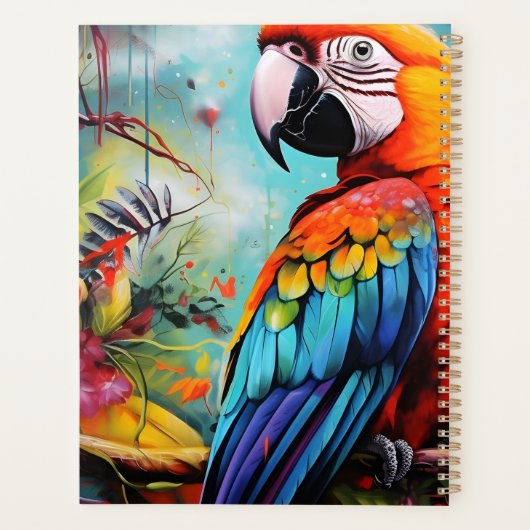 Tropical birds, Ara’s sitting on a branch (Dos)