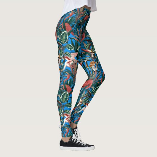 Tropical birds Leggings (Droite)