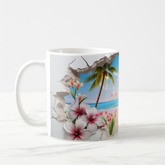 Tropical Bliss 3D Coffee Mok (Links)