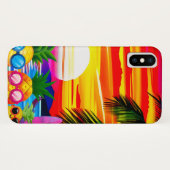 TROPICAL BLISS FOR PINEAPPLES FAMILY  Case-Mate iPhone CASE (Achterkant (horizontaal))