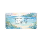 Tropical Bliss Wedding Retour Adres Label (Voorkant)