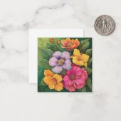 Tropical Bloom Vibrancy Notitiekaartje (Voorkant / Achterkant in situ)