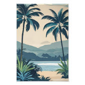 Tropical Blue 1 Print Foto Afdruk (Voorkant)
