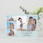 Tropical Blue 5 Photo Faire-Part de Mariage    (Debout devant)