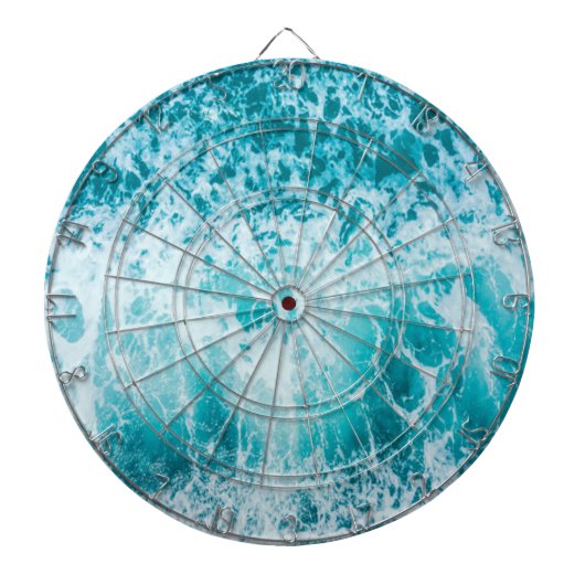 Tropical Blue Ocean Waves Dartbord (Voorkant)