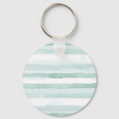 Tropical Blue White Flowers Wedding Sleutelhanger (Achterkant)