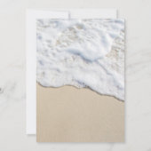 Tropical Blue Zee bruiloft uitnodiging met RSVP (Achterkant)