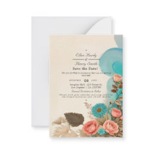 Tropical Blues & Greens Eco Beach Bewaar de datum