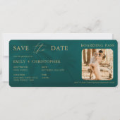 Tropical Boarding Pass Destination Plane Ticket (Voorkant)