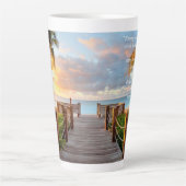 Tropical boardwalk Latte Mug 17oz (Devant)