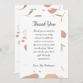 Tropical Boho Baby shower bedankje Bedankkaart (Voorkant / Achterkant)