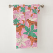 Tropical Boho Orange Pink Tiger Jungle Pattern (En situation)