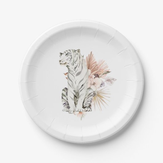 Tropical Boho Tigers Bachelorette Papieren Bordje (Voorkant)