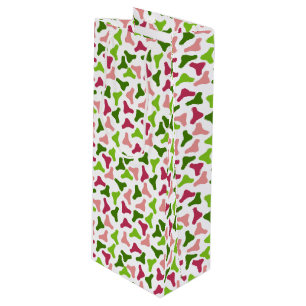 Tropical Boomerang Simple Pattern Gift Bag Wijn Cadeautas