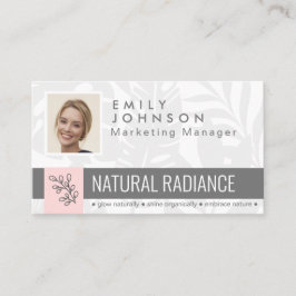 Tropical Botanicals Pink Beauty Foto & Logo Person Visitekaartje