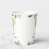 Tropical Boy Sloth Baby shower papieren beker (Rechts)