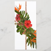Tropical Breeze Floral Wedding Menu (Achterkant)