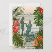 Tropical Breeze Lush Botanical Faire-Part de sauve (Devant)